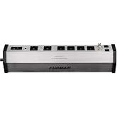 Furman PST-6 Power Station 6-Outlet Surge Protector, 15A | 6 outlets, 15A, aluminum chassis, fused MOV surge protection, 40 dB EMI/RFI filtration, 8 ft cord