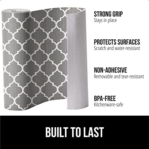 Gorilla Grip Slip Resistant Drawer and Shelf Liner 2 Pack, Non Adhesive Water Resistant, Easy