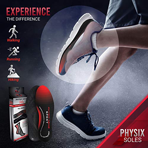 Arch Support Insoles Men & Women by Physix Gear Sport Orthotic