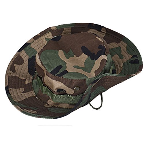 Funic Clearance Sale Women/Mens Cowboy Hats Outdoor Climbing Hunting Fishing Wide Cap Brim Sun Hats (Army Green)