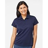 adidas Womens Lightweight Climalite Textured Solid Golf Polo Shirt
