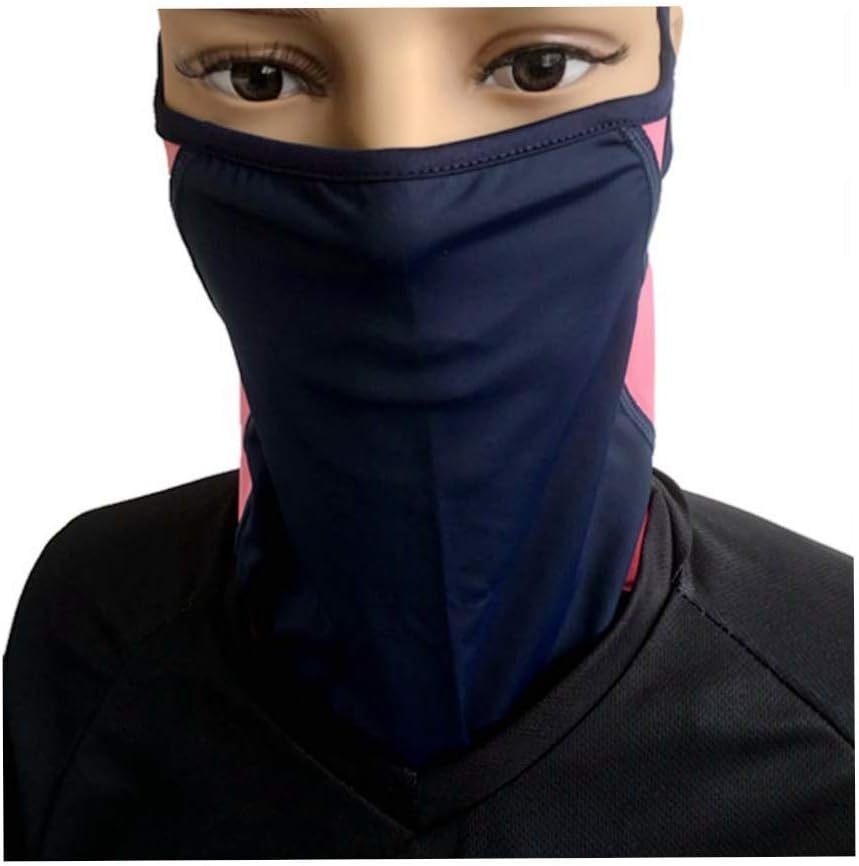1 Pack Motorcycle Neck Gaiter with Ear Loops-Motorbike Half Face Mask Balaclava Bandana Facial Covering