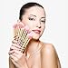 10 Pcs Multicolor Premium Silky Soft Synthetic Bristles Makeup Brushes Set Colorful Unicorn Foundation Eyebrow Eyeliner Eye-shadow Brush Cosmetic Conceler Brushes Kit Tool (Gold)