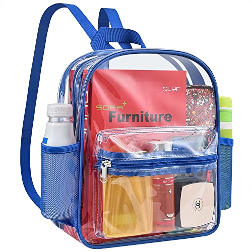 MAY TREE Clear Backpack Stadium Approved 12×12×6, Heavy Duty Clear