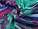 DJT Womens Floral Printed Chiffon Caftan Poncho Tunic Top One Size Blue