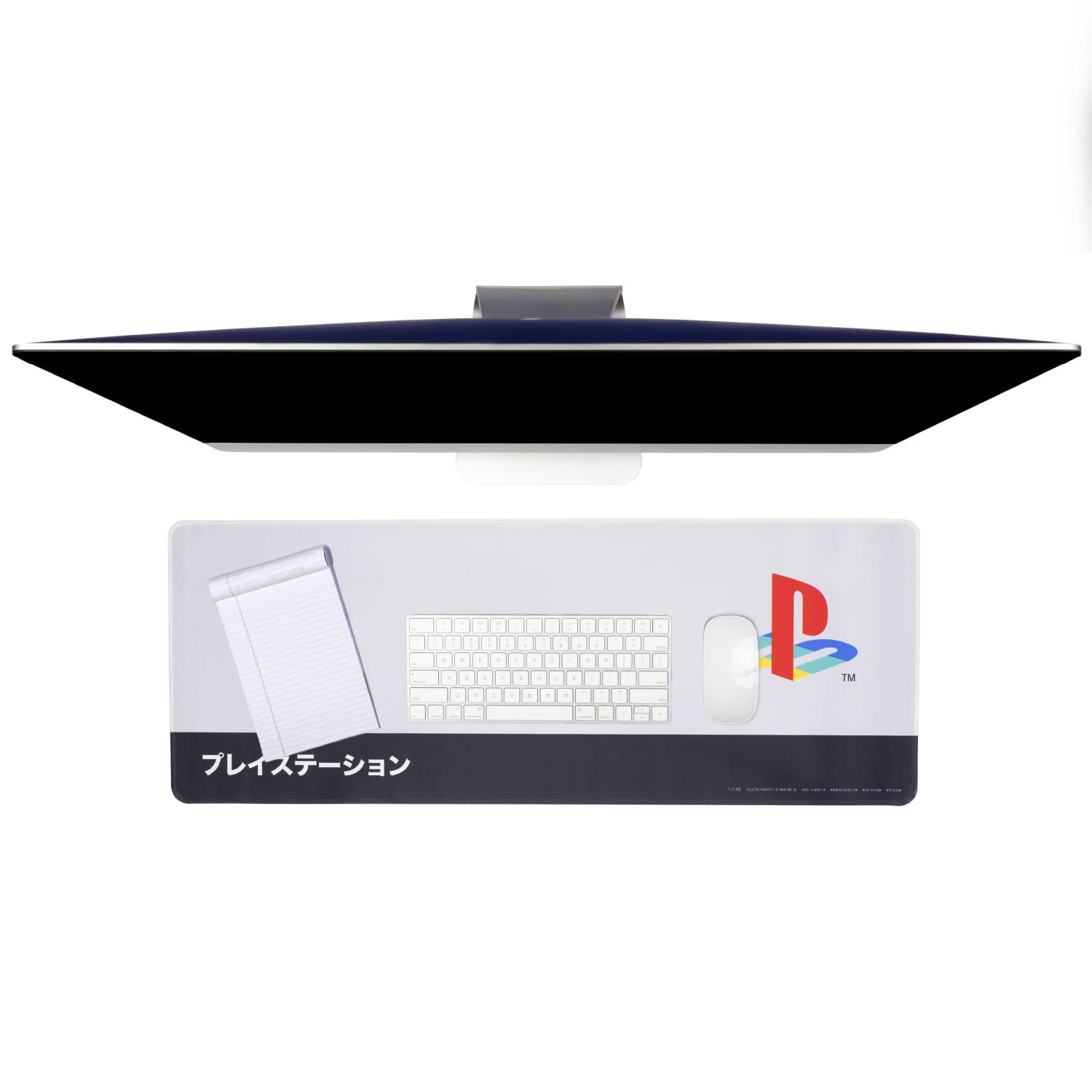 PlayStation Heritage Desk Mat - Officially Licensed Sony Keyboard and Mouse Mat for Office, Non-Slip Wipe Clean Large Mouse Pad for Gaming Set Up | Paladone