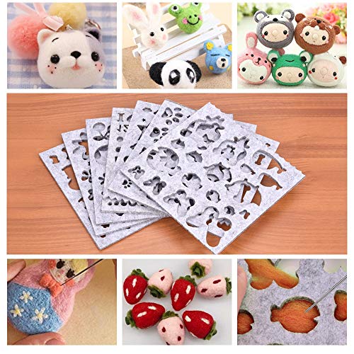 image for Maslin 36/50 Colors Needle Felting Wool Craft Kit Felting Starter Fibr