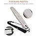 Gotofine Nail Clipper Set with Catcher - Fingernail and Toenail Clipper Cutter, No Mess Nail Fragments, Anti-Skid Handle, Premium Quality Stainless Steel, PU Case Included
