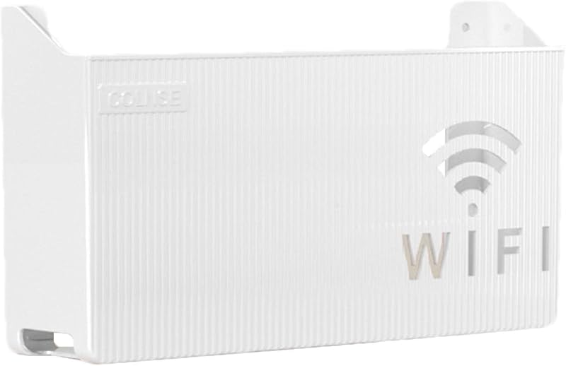 Jomewory Wifi Router Storage Box Wall Mount Decorative Cable Organizer Hider