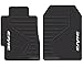 U.A.A. INC. Sport Logo Black Rubber Front Rear Floor Mats 4pc Set Universal-fit for Honda Civic