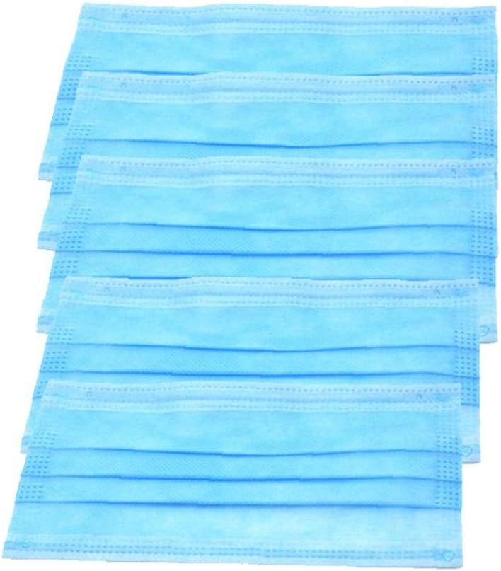 50 PCS Disposable Face Masks Non-Woven Dust Masks 3 Layers Surgical Masks