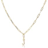 Gemynix Bubble Letter Necklace Gold for Women-18K Charm Necklace Jewelry Gifts