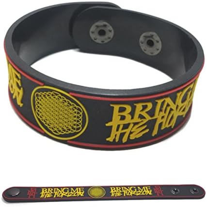 BRING ME THE HORIZON NEW RUBBER BRACELET WRISTBAND MUSIC ROCK POP UNISEX MEN WOMEN BLACK WHITE SOUVENIRS GIFT DAY WB80