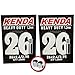 2 x Kenda HEAVY DUTY (1.2mm Thick) Inner Tubes - 26 x 2.4 - 2.7 (Downhill) - Schrader / Auto Valve - PAIR - FREE SHIPPING! FREE VALVE CAP UPGRADE WORTH $4.99!