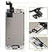 For iPhone 5S LCD Display Touch Screen Digitizer Glass Lens with Camera and Home Button Assembly Repair Replacement with Tools White