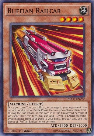 Yu-Gi-Oh! - Ruffian Railcar (NECH-EN090) - The New Challengers - 1st Edition - Common