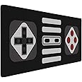 Retro Cool Video Game Console Buttons Gaming Keyboard Mouse Pad Desk Pad 35.4x15.7 Inch Gaming Large PC Laptop Mouse Mat Extended XXL Gaming Mouse Pad for Home Office Gaming Working Desk Accessories