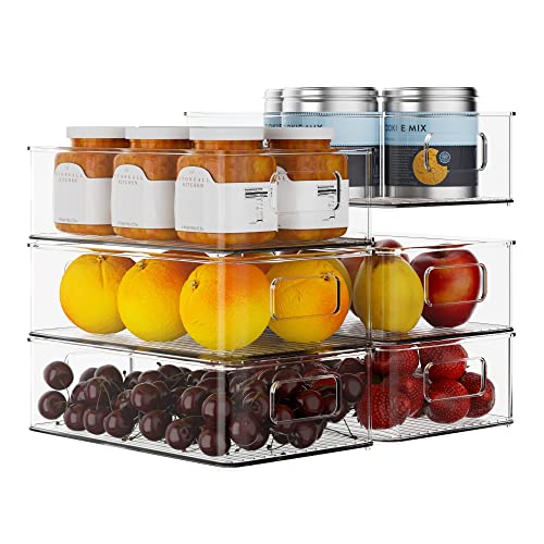iPEGTOP Refrigerator Organizer Bins Containers Stackable Fridge Food