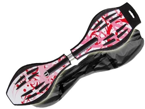 MAXOfit Waveboard Pro XL bis 95 kg mit Tasche und Leuchtrollen, 88x23x30