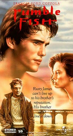 Amazon Com Rumble Fish Vhs Matt Dillon Mickey Rourke Diane Lane Dennis Hopper Diana Scarwid Vincent Spano Nicolas Cage Chris Penn Laurence Fishburne William Smith Michael Higgins Glenn Withrow Francis Ford Coppola Doug