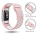 SWEES Silicone Sport Bands Compatible Fitbit Charge 2, Breathable Sport Replacement Bands with Air Holes Small & Large (5.7