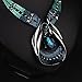 o kl for Women, Engs Choker Blue m Crystal Jewelry Set for Girls Women