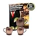 Goodragon 100% Copper Mugs Moscow Mule Set of 2 16oz, your drink’s never tasted better. Including Copper Jigger and spoon Plus plated Premium Cocktail Shaker To help Mix Your Drinks Like A Pro