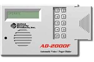 UNITED SECURITY PRODUCTS USP Automatic Voice Dialer, 4 Messages (24VDC) (AD2000-F)