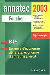 Épreuve d'économie générale, économie d'entreprise, droit