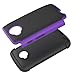Moto E (2nd Gen) Case, LK [Shock Absorption] Hybrid Dual Layer Armor Defender Protective Case Cover for Motorola Moto E (2nd Generation) (Purple)