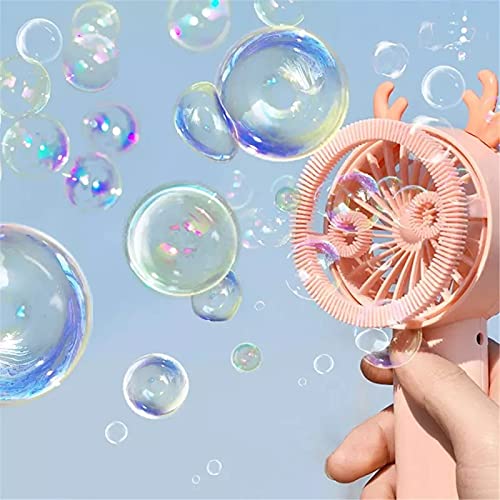 Kresal Mini Bubble Fan HandHold Fan with Romantic Bubbles Cooling Fan