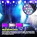 GLIME RGBW LED Dj Light Stage Lights Party Light 12 LEDs Par Lights DMX 512 Control Disco Lights for KTV Bar Show Wedding Strobe Light Clubs Light KTV Bar Show Wedding