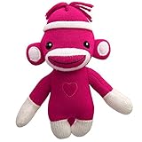 Sockiez Sock Monkey Baby Doll, With White Line