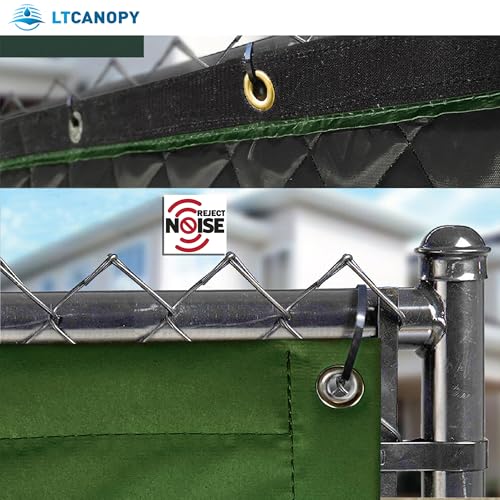 LTCANOPY Acoustic Barrier Outdoor Soundproof Cover Sound Proof Protection Construction Site Sports Pitch Sound Insulation 200 x 100 cm (Green)