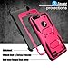 Venoro for ZTE Blade Z Max Case, ZMax Pro 2 Case, ZTE Sequoia Case, Heavy Duty Shockproof Full Body Protection Rugged Hybrid Case Cover with Swivel Belt Clip and Kickstand for ZTE Z982 (Red)