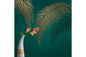 CUTTING EDGE STENCILS Palm Frond Wall Art Stencil - Wall Painting Stencils for Easy Room Makeover – Large Stencil for Painting Walls – Stenciling Instead of Wallpaper Saves Money – Tropical Stencils - Palm Leaf Stencils