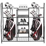 Home-it-Golf-Bag-Sports-Dual-Golf-Storage-Organizer-golf-organizer-rack