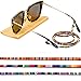 Eye Glasses String Chain, Glasses Holders Necklace, Eyewear Lanyard Retainer Cord, Multicolored Sunglasses Strap for Women （4 Pack）