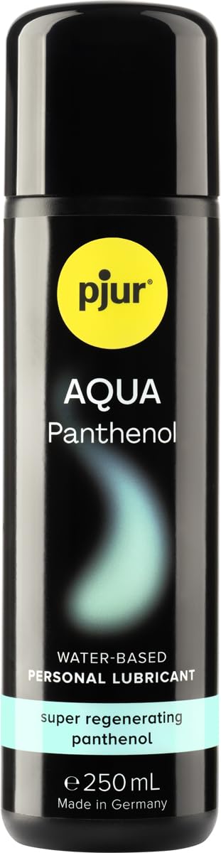 pjur Aqua Panthenol - Water-Based Lubricant with moisturising panthenol - nourishes Without Feeling Sticky - Also for Sex Toys (250ml)