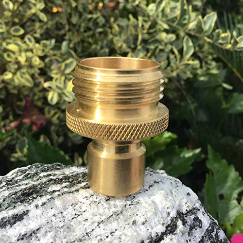 PLG Solid Brass Garden Hose Quick Connect Fittings 3/4-inch Hose Connector for Hose Nozzle,Sprinkler and Faucet