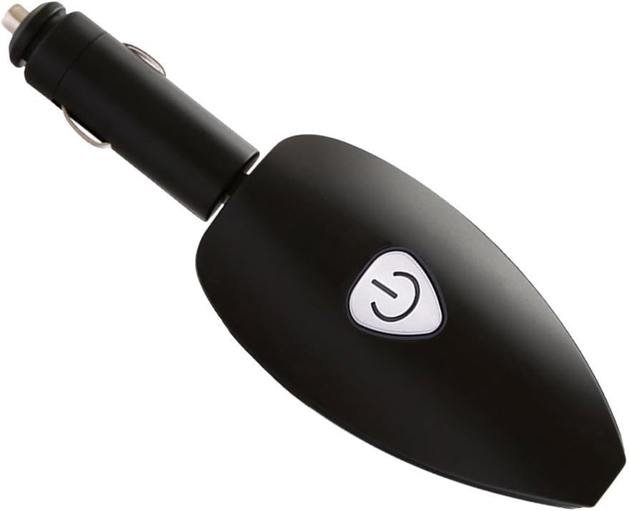 Trucase Portable Car Air Purifier,Car Ionic Air Freshener Removes Cigarette Smoke, Bacteria, Odor Smell with 2.1A Dual USB Ports Car Charger for iPhone, Samsung and Android Devices (Black)