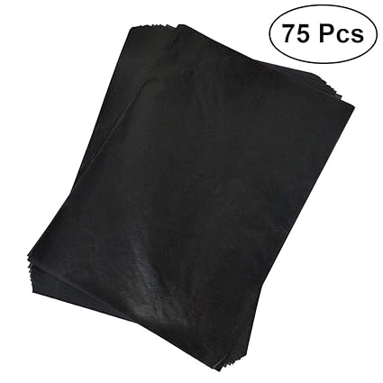 Healifty Transfer Papier Graphit Kohle Papier Malerei beschichtetes Papier 75pcs