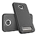 Tekcoo for Moto Z2 Force Case, for Motorola Z2 Force Sturdy Case, [Tmajor] Shock Absorbing [Black] Rubber Silicone & Plastic Scratch Resistant Bumper Grip Hard Cases Cover for Moto Z Force 2017