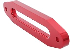 STANDOUTELROAL (Red) Hawse Style Winch Fairlead, Car Hawse Winches Fairlead for Automotive Anchor Cables UTV 8000-15000 lb Winch,10 inch (254mm) Mount Smooth