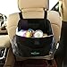 Big Ant Waterproof Car Trash Bag for Little Leak Proof – Car Garbage Bag with Side Pocket(Black)