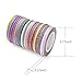 UeeSum 3mm Glitter Washi Tape, 28 Rolls of Skinny Masking Tape 14 Colors