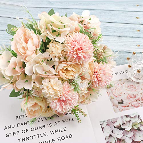 Whonline 3pcs Artificial Flowers Silk Hydrangea Faux Camellia Bouquet Flowers For Wedding Bouquet Centerpieces Flower Arrangements Decorations Pricepulse