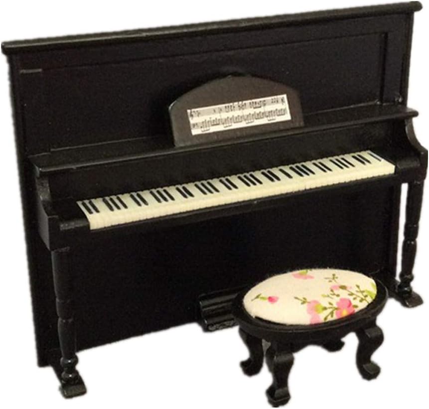 Artist UnknownDollhouse Miniature Wooden Upright Piano Mini Doll Scale Model