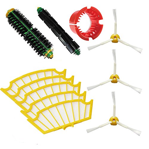Smartide Accessory for Irobot Roomba 500 530 550 560 Series Vacuum Cleaner Kit - Includes 5 Pcs Filter, 3pcs Side Brush, and 1 Pc Bristle Brush and Flexible Beater Brush, Cleaning Tool Smartide Accessory for Irobot Roomba 500 530 550 560 Series Vacuum Cleaner Kit - Includes 5 Pcs Filter, 3pcs Side Brush, and 1 Pc Bristle Brush and Flexible Beater Brush, Cleaning Tool