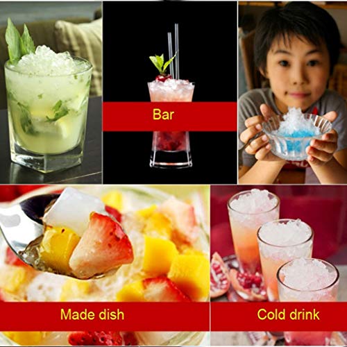 Eiscrusher Edelstahl-Eiscrusher Mini-Eisrasierer Chopper Manuelle Schneekegel-Smoothie-Maschine Ice Block Breaking… – Bild 6